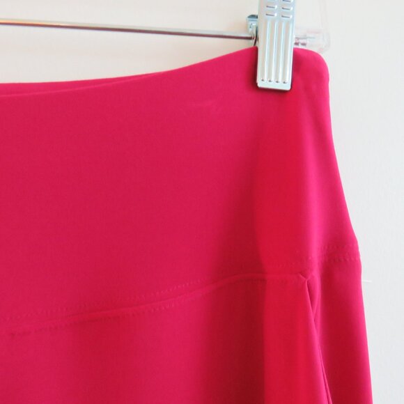 SYMPLI Wide Leg Trouser Pant in Magenta Stretch Pull On Travel - Size US 10 NWT - Picture 5 of 16